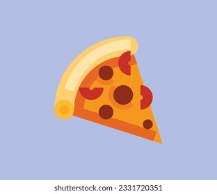 arte vectorial de pizza, diseño de iconos