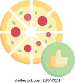 pizza vector concept on white background. isolated illustration icon