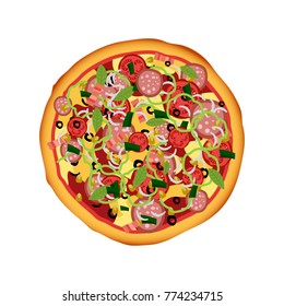 Pizza vector design