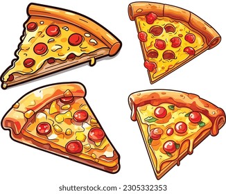 pizza vector design, pizza  illustration