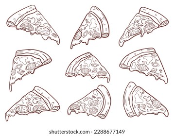Pizza vector design illustration isolated on white background