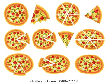 Pizza vector design illustration isolated on white background