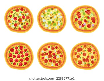 Pizza vector design illustration isolated on white background