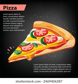 Pizza vector design for restaurant