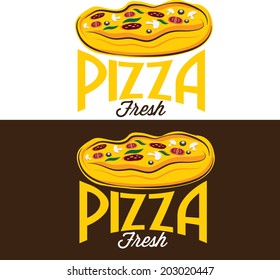 pizza vector design template