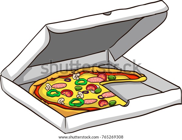 Pizza Vector Drawing Illustration Stock Vector (Royalty Free) 765269308