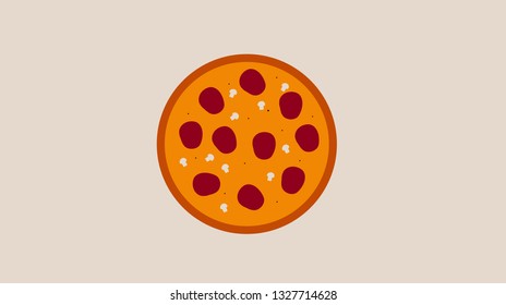 A pizza vector, eps 8 template