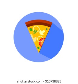 pizza vector food slice illustration cheese restaurant