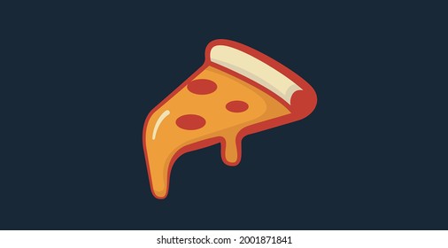 Pizza, vector format (EPS), good layers  seperated. Italian food, Icon, symbol, Logo.