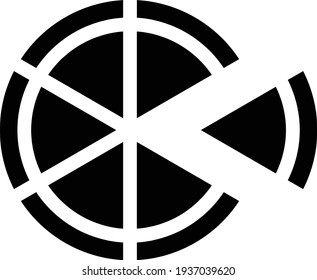 pizza vector glyph flat icon