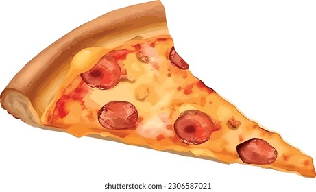 A pizza vector is a graphical representation of a pizza. Typically, it features a circular shape filled with warm colors to depict the crust and cheese.