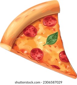 A pizza vector is a graphical representation of a pizza. Typically, it features a circular shape filled with warm colors to depict the crust and cheese.