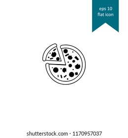 Pizza vector icon