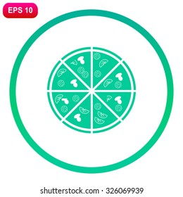 Pizza vector icon.