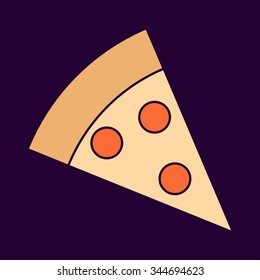 Pizza vector icon
