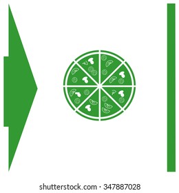 Pizza vector icon.