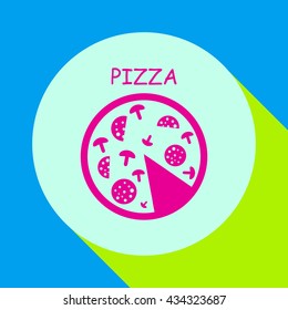 Pizza Vector icon.