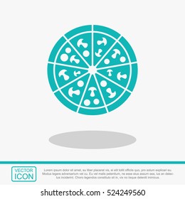 Pizza vector icon.