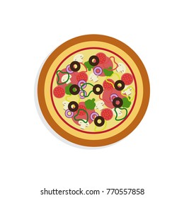 Pizza vector icon