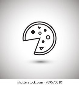Pizza vector icon