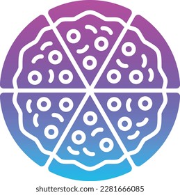 Pizza vector icon. Can be used for printing, mobile and web applications.