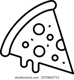 Pizza vector icon. Can be used for printing, mobile and web applications.