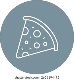 Pizza vector icon. Can be used for printing, mobile and web applications.