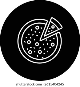 Pizza vector icon. Can be used for printing, mobile and web applications.