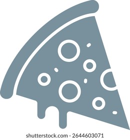 Icono de Vector de pizza. Se puede utilizar para aplicaciones de impresión, móviles y de Web.