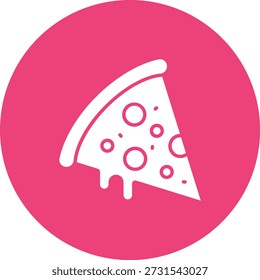 Icono de Vector de pizza. Se puede utilizar para aplicaciones de impresión, móviles y de Web.