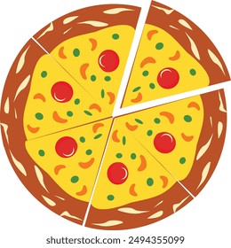 Pizza vector for icon fast food restaurant