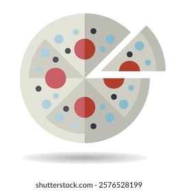 Pizza vector icon. Fast food sign. Graph symbol for cooking web site and apps design, logo, app, UI