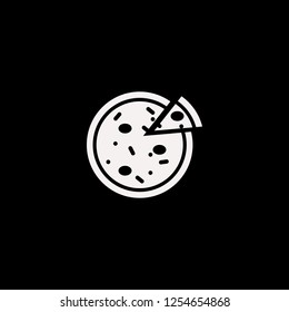 Pizza vector icon. flat Pizza design. Pizza illustration for graphic 