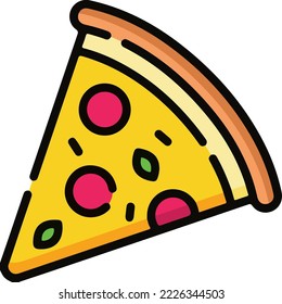 Diseño de ilustración de icono vector Pizza