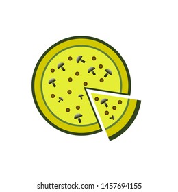 pizza vector, pizza icon illustration. eps10.