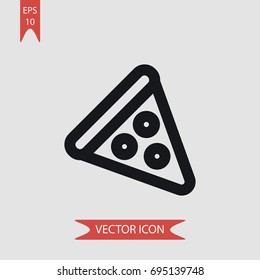 Pizza vector icon, illustration symbol