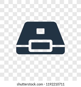 Pizza vector icon isolated on transparent background, Pizza transparency logo concept