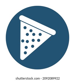 Pizza-Vektorsymbol Isolierte Vektorsymbol, die leicht modifiziert oder bearbeitet werden können

