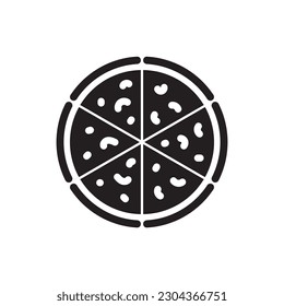 Pizza vector icon. Sliced Pizza flat sign design. Pizza symbol pictogram. UX UI icon