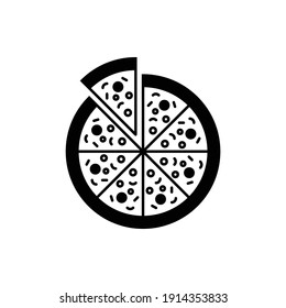  Pizza Vector Icon Style Illustration. EPS 10 File