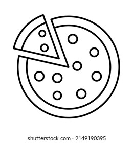 Pizza Vector icon which is suitable for commercial work and easily modify or edit it

