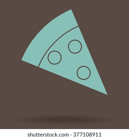 Pizza vector icons 