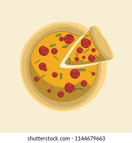 pizza vector illustration 