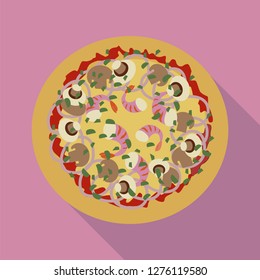 pizza. vector illustration