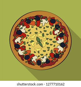 pizza. vector illustration