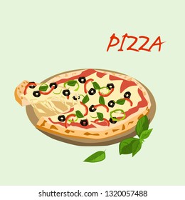 Pizza vector illustration
