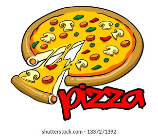 
Pizza Vector Illustration
