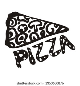 Pizza. Vector illustration