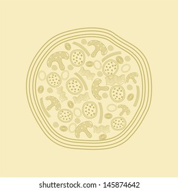 Pizza vector illustration