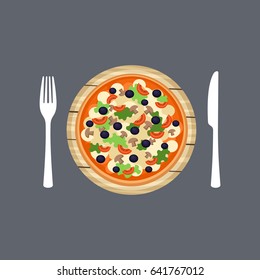 Pizza vector illustration